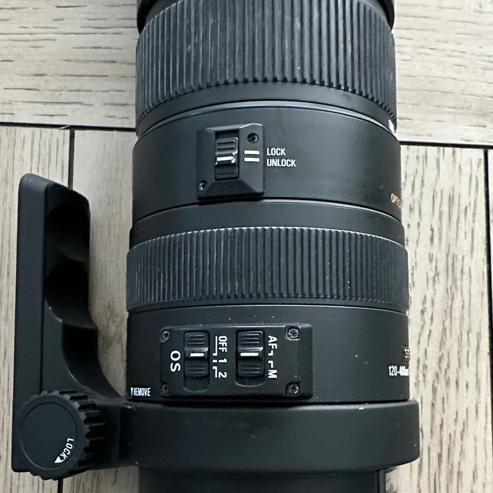 Sigma DG Lens with Optical Stabilizer in Black